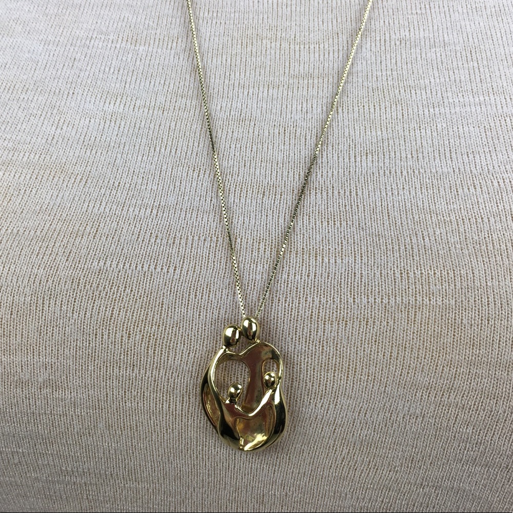 Vintage Carolyn Pollack Happy Family Necklace - Picture 5 of 7